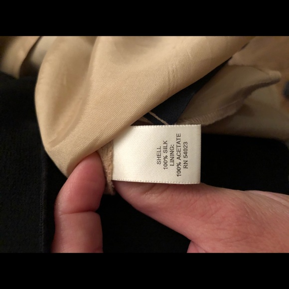 Black organza skirt with nude lining - Picture 5 of 5